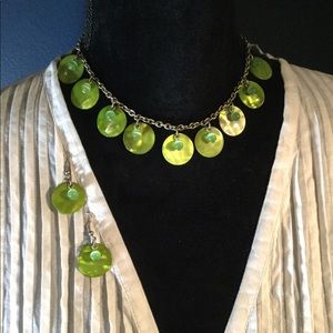 Pretty necklace with earrings